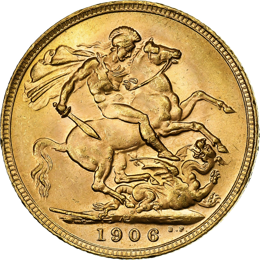 Australia, Edward VII, Sovereign, 1906, Perth, Gold, MS62, KM:15