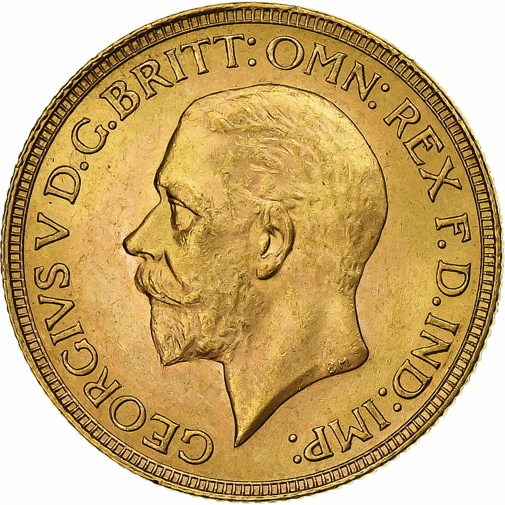 Sudáfrica, George V, Sovereign, 1929, Pretoria, Oro, EBC, KM:A22