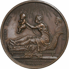 Frankrijk, Medaille, Naissance du Comte de Chambord, 1820, Bronzen, Gayrard, ZF+