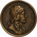 Francia, medalla, Louis XIII, Naissance du Dauphin Louis XIV, 1638, Bronce