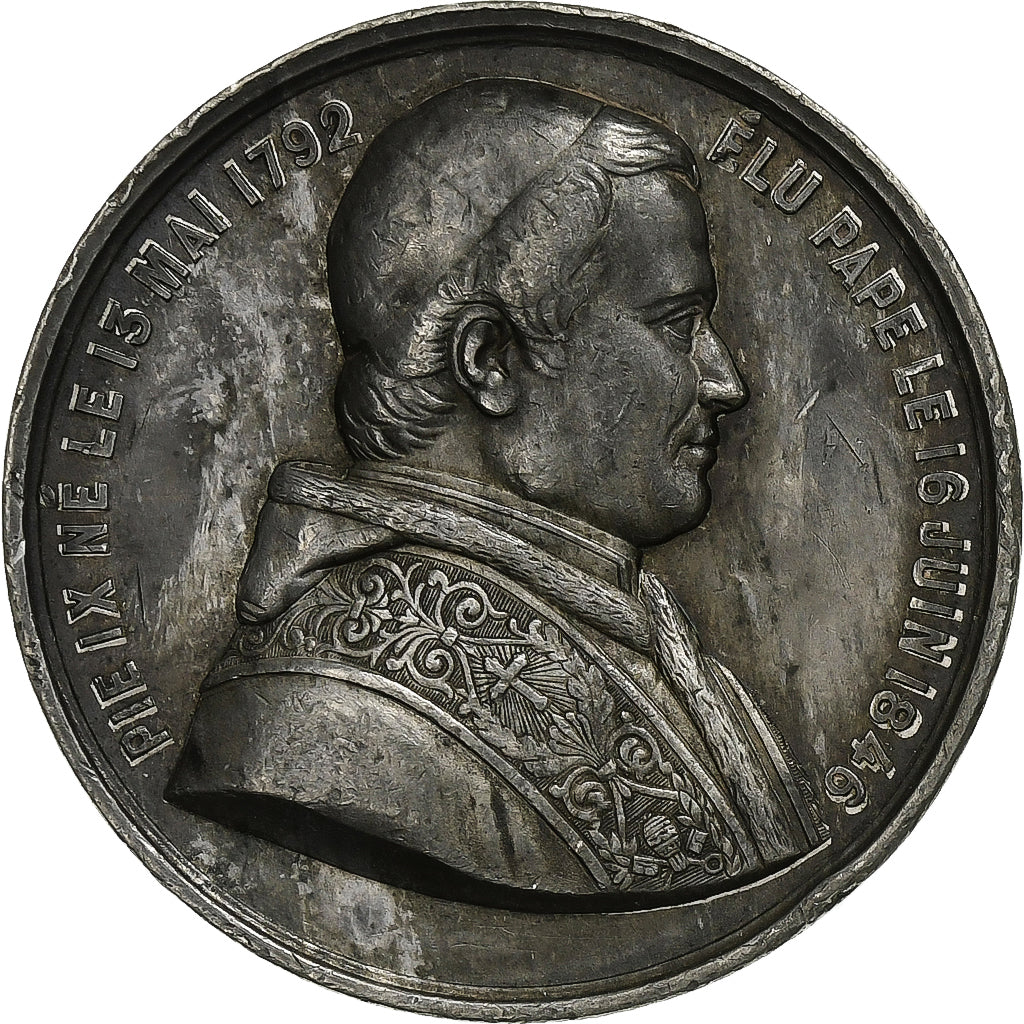 Vatican, Médaille, Election du Pape Pie IX, 1846, Etain, SUP, Massonnet