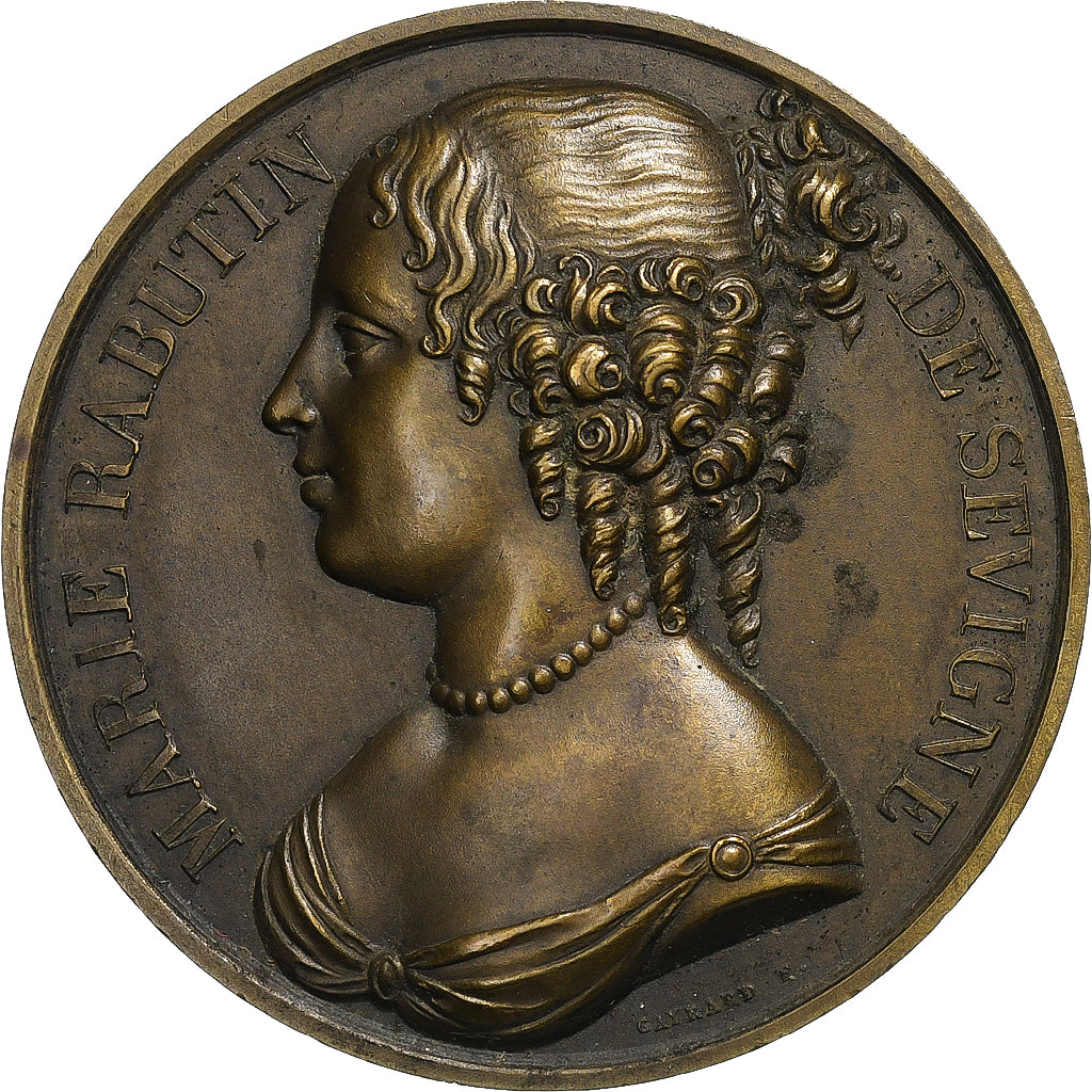France, Medal, Galerie des Grands Hommes, Marie Rabutin de Sévigné, 1816