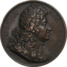 France, Medal, Louis XIV Le Grand, 1824, Bronze, Caqué, AU(55-58)