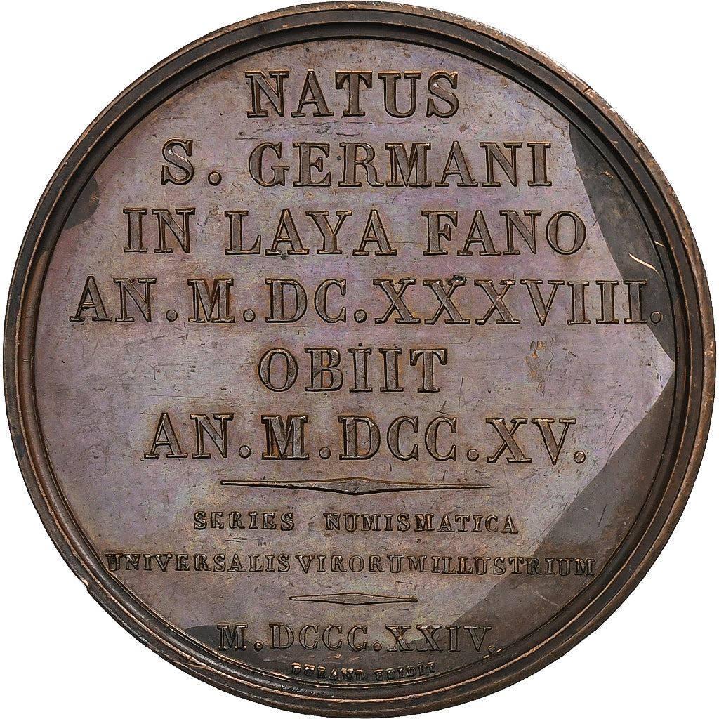 France, Medal, Louis XIV Le Grand, 1824, Bronze, Caqué, AU(55-58)