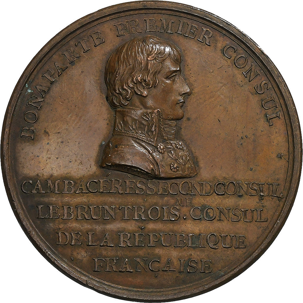 France, Médaille, Napoléon Bonaparte, Consulat, Colonne nationale de la place