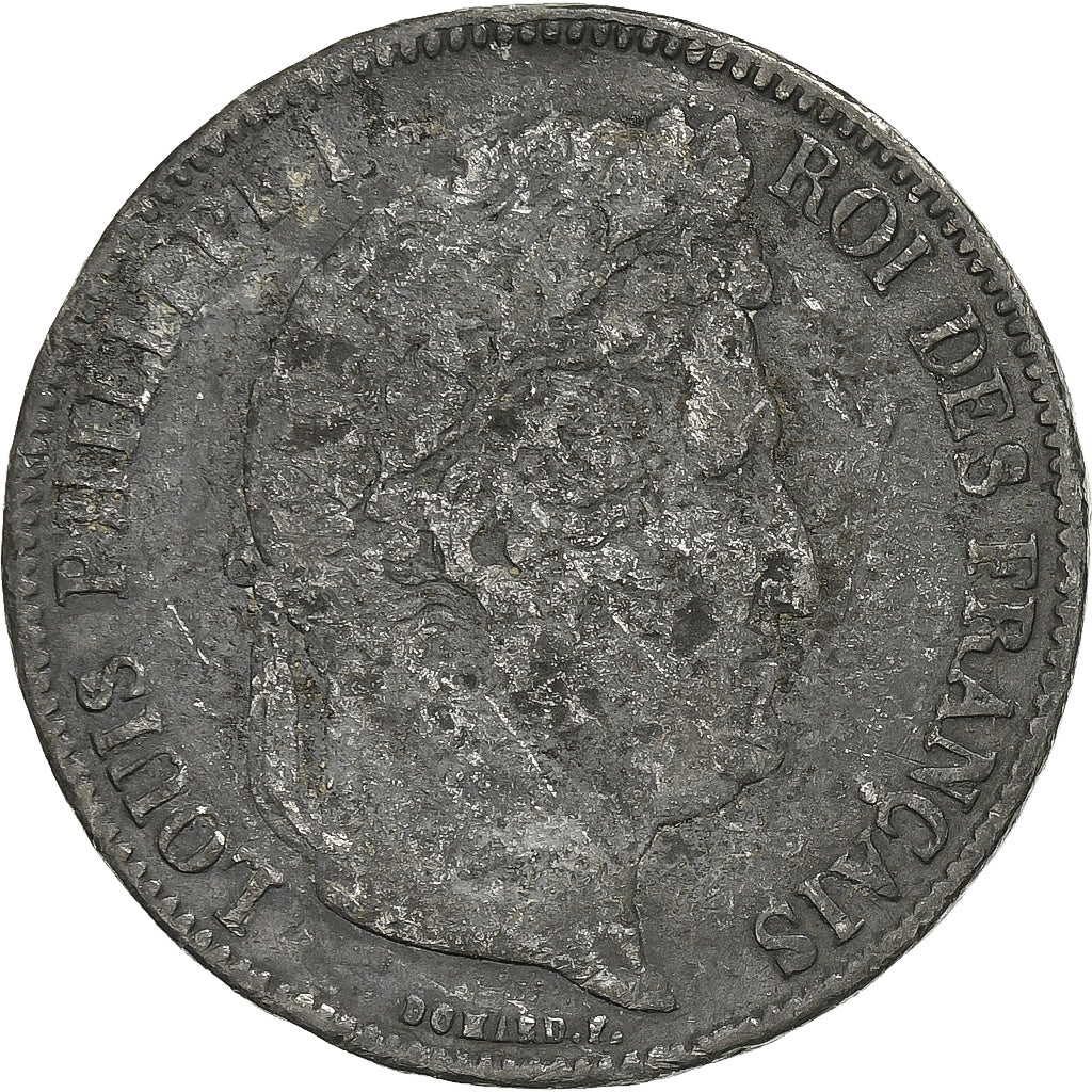 Frankrijk, Louis-Philippe, 5 Francs, 1834, Paris, Contemporary forgery in tin