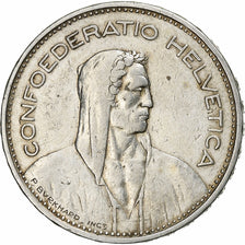 Suiza, 5 Francs, 1931, Bern, Plata, MBC, KM:40
