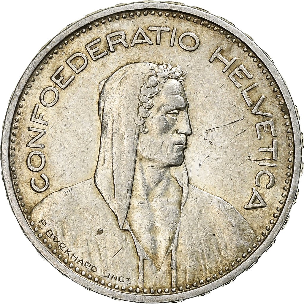 Switzerland, 5 Francs, 1932, Bern, Silver, EF(40-45), KM:40