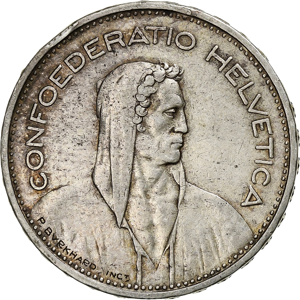 Switzerland, 5 Francs, 1932, Bern, Silver, EF(40-45), KM:40