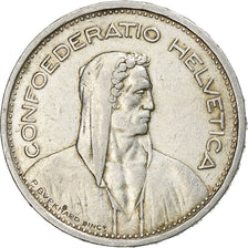 Coin, Switzerland, 5 Francs, 1954, Bern, EF(40-45), Silver, KM:40