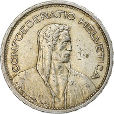 Coin, Switzerland, 5 Francs, 1954, Bern, EF(40-45), Silver, KM:40