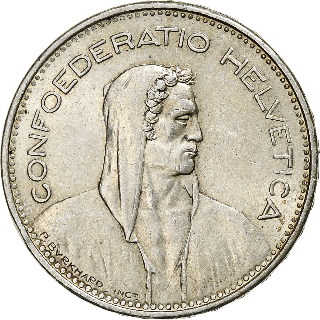 Switzerland, 5 Francs, 1965, Bern, Silver, AU(55-58), KM:40