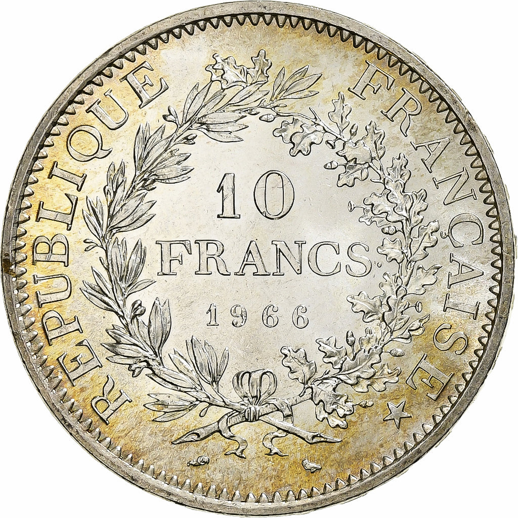 Frankrijk, 10 Francs, Hercule, 1966, Paris, Zilver, FDC, Gadoury:813, KM:932