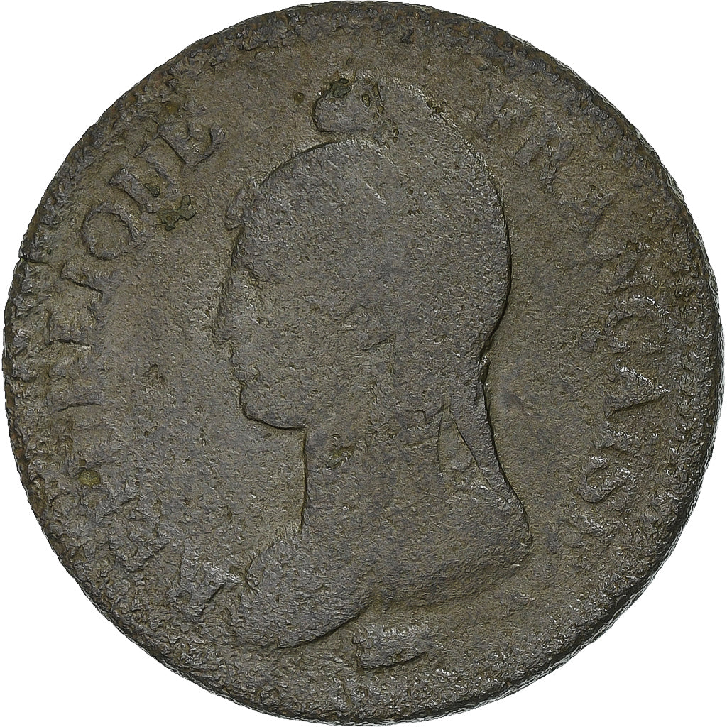 Frankreich, Decime, Dupré, AN 5, Lille, Bronze, SGE+, KM:644.11