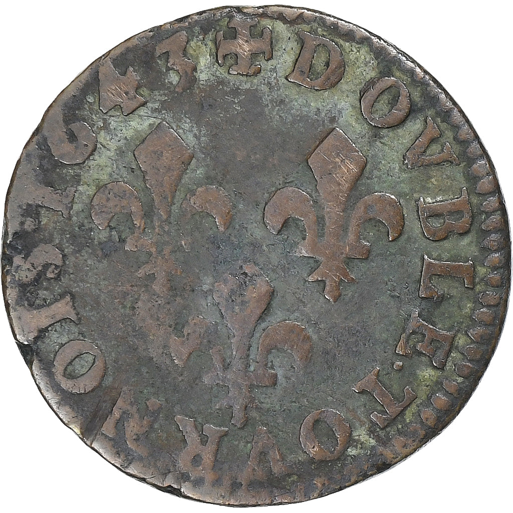 Frankrijk, Louis XIII, Double Tournois, Double tournois de Warin, tête à