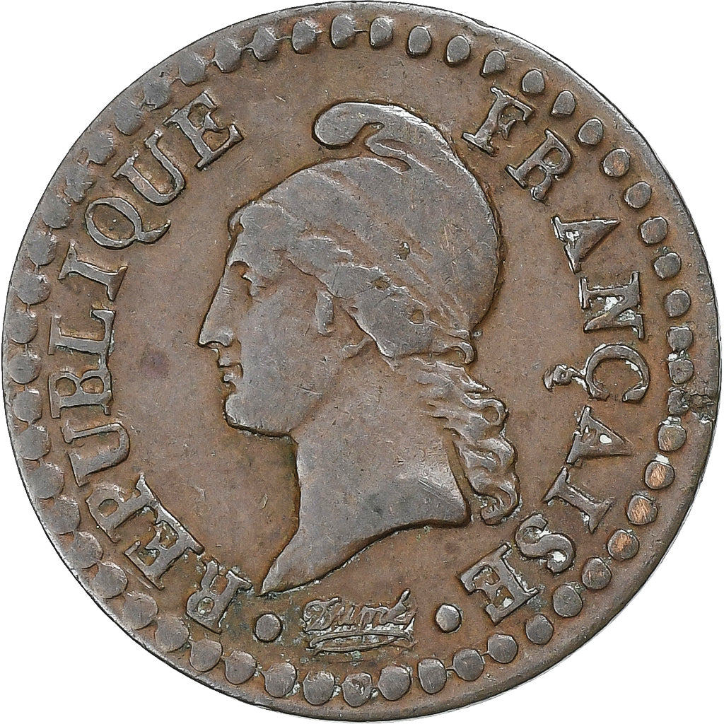 Monnaie, France, Dupré, Centime, AN 7, Paris, TB+, Bronze, Gadoury:76, KM:646