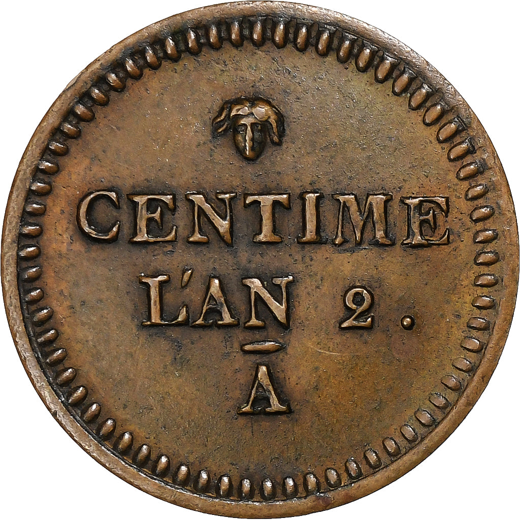 Francia, Essai du centime au bonnet phrygien, An 2 (1794), Paris, Pattern