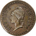 Francia, 1 Centime, 1796, Essai par Gengembre, Bronzo, BB+, Brandon:46
