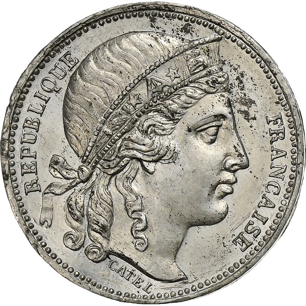 Frankreich, 20 Francs, Concours de Catel, 1848, ESSAI, Zinn, VZ, Gadoury:1041