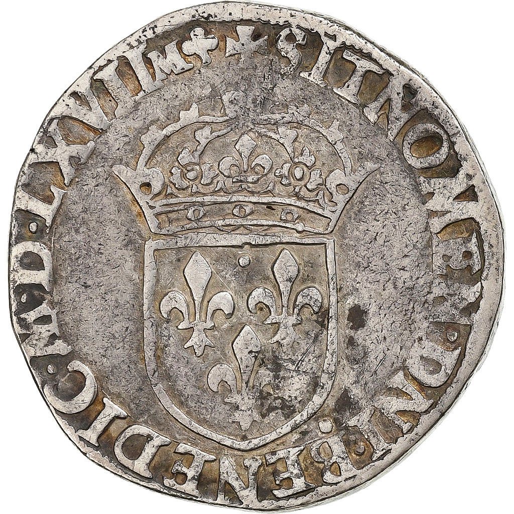 France, Charles IX, Teston, 1567, Lyon, 3eme Type, Silver, VF(30-35)