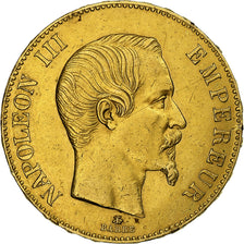 Francia, Napoleon III, 100 Francs, Napoléon III, 1859, Strasbourg, Oro, BB+