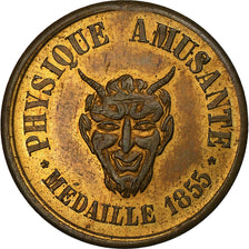 Frankreich, betaalpenning, Voisin, Mécanicien, Paris, Physique Amusante, 1855