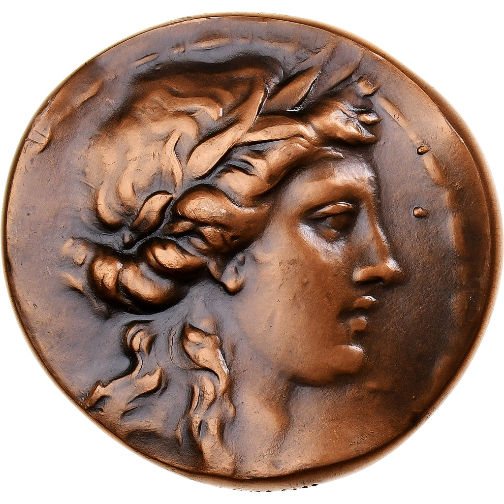 France, Medal, Reproduction Monnaie Grecque, 1977, Copper, MS(63)