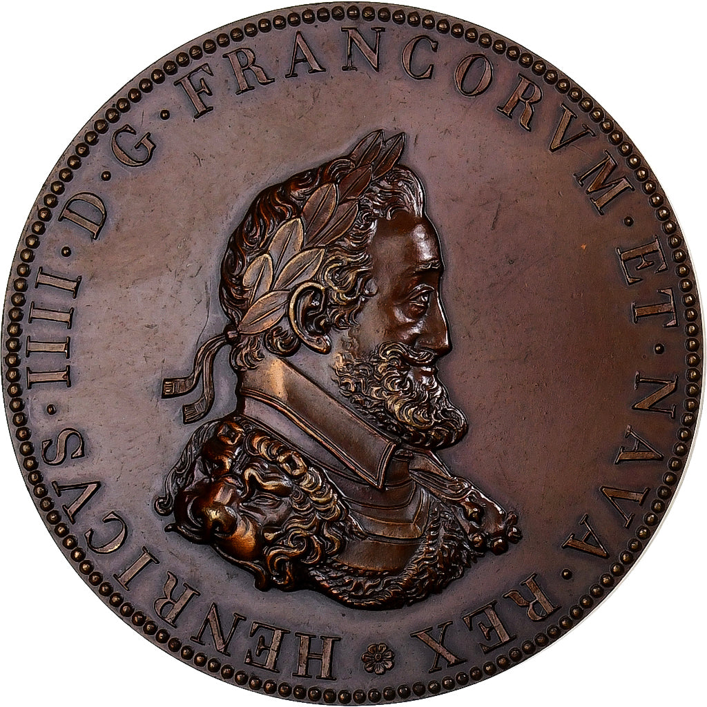 Francia, medalla, Henri IV et Marie de Médicis, Bronce, Restrike, SC