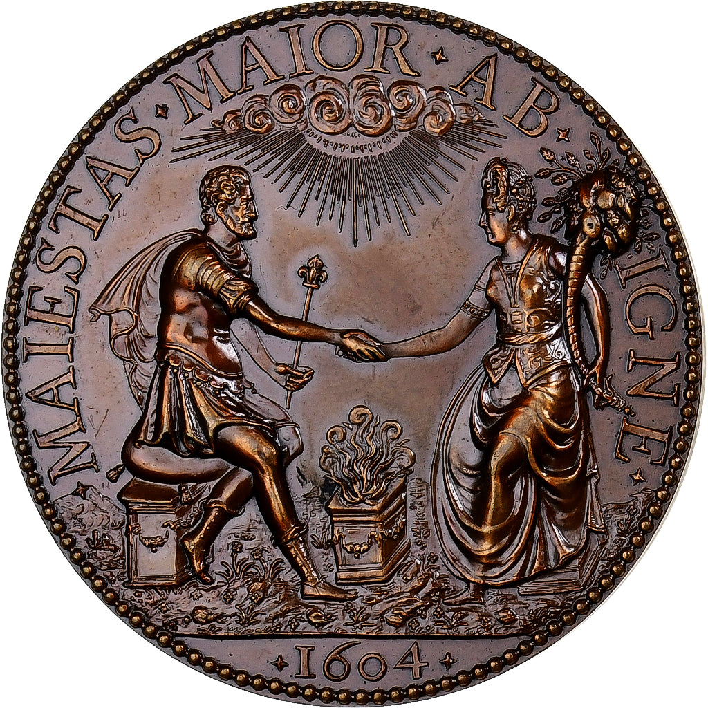 Francia, medalla, Henri IV et Marie de Médicis, Bronce, Restrike, SC