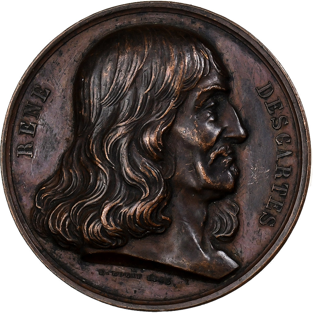 France, Medal, Lycée Descartes, Concours Général, 1849, Copper, Rogat