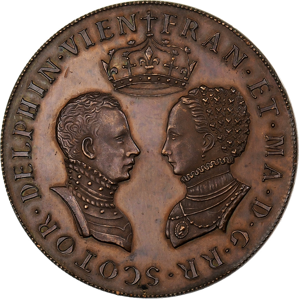 França, Medal, Mariage de Mary Stuart et François, Dauphin de france