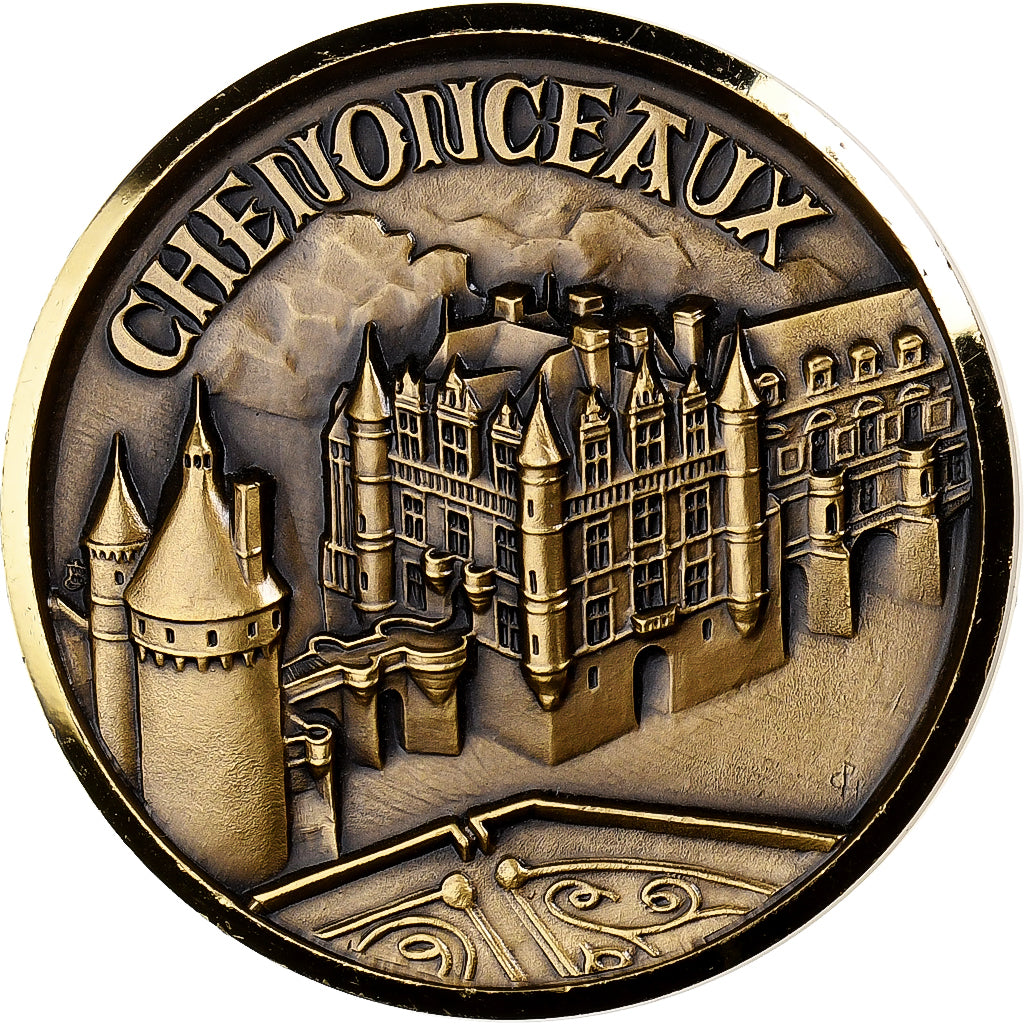 France, Médaille, Touraine, Orléanais, Anjou, Chenonceaux, Bronze, SPL, J.