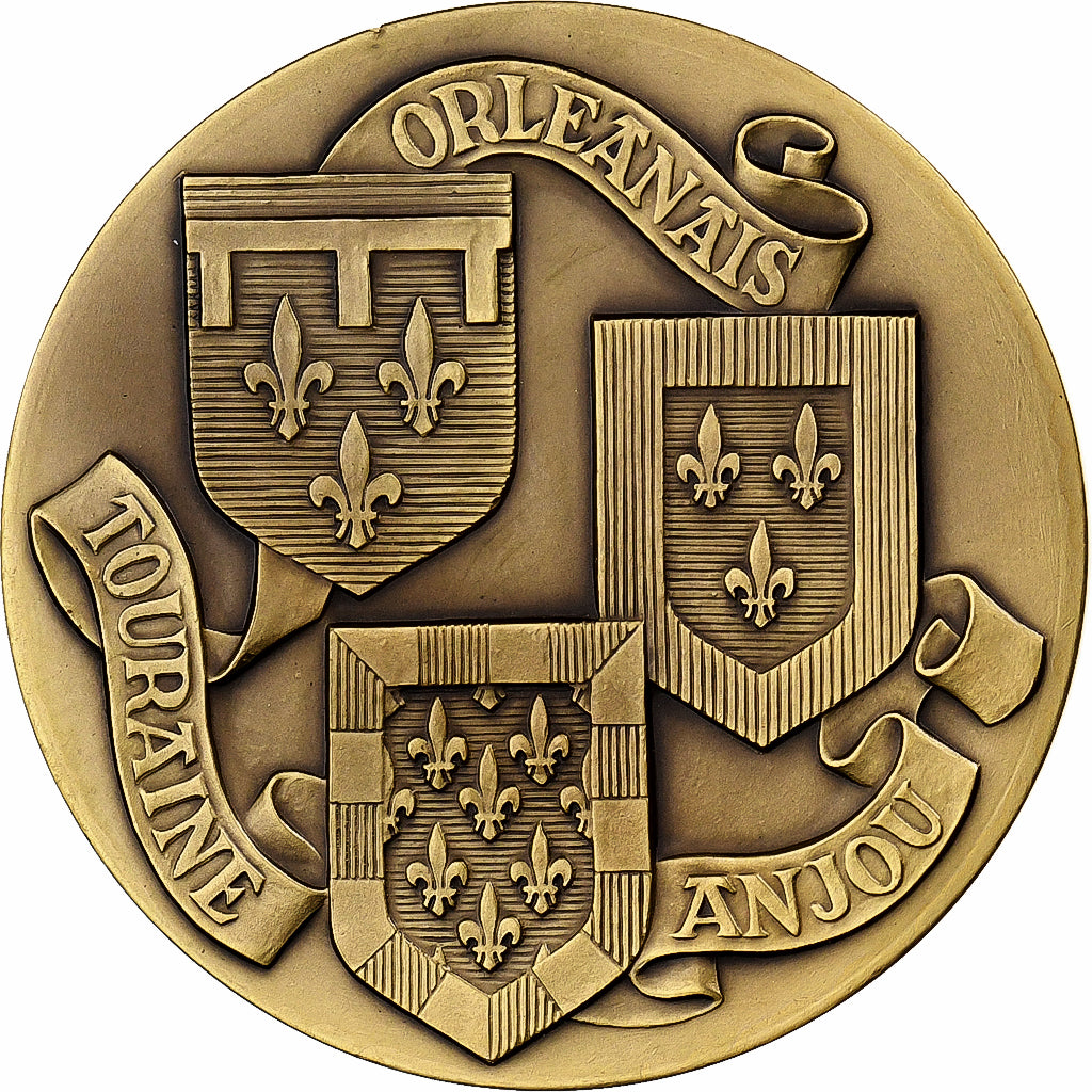 Frankrijk, Medaille, Touraine, Orléanais, Anjou, Villandry, Bronzen, J. Balme
