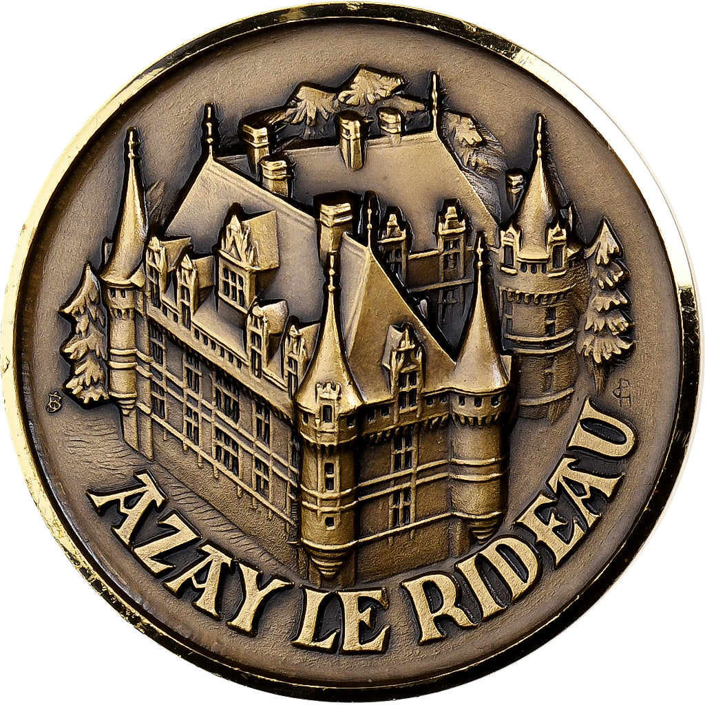 Francia, medalla, Touraine, Orléanais, Anjou, Azay-le-Rideau, Bronce, J. Balme
