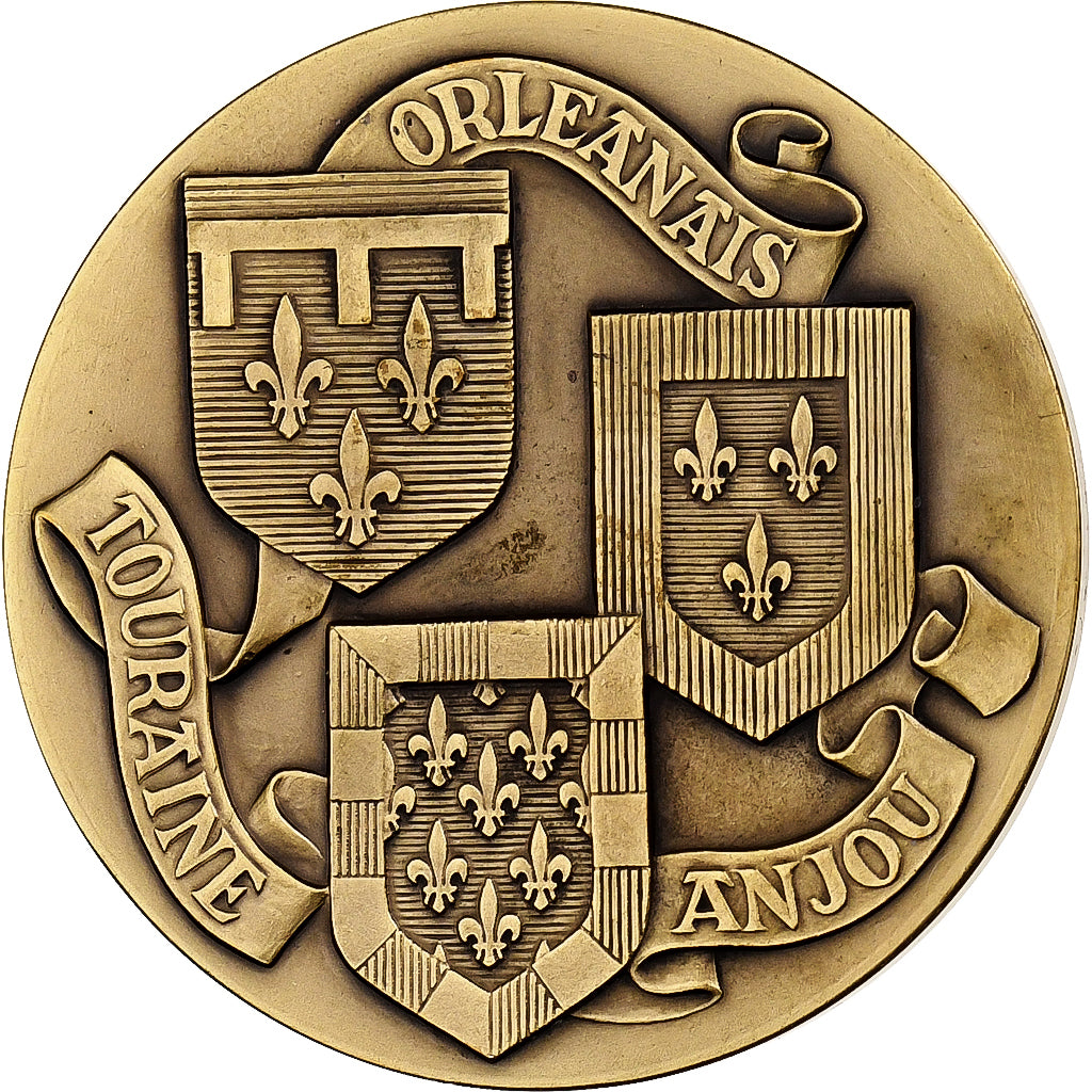 Francia, medalla, Touraine, Orléanais, Anjou, Azay-le-Rideau, Bronce, J. Balme