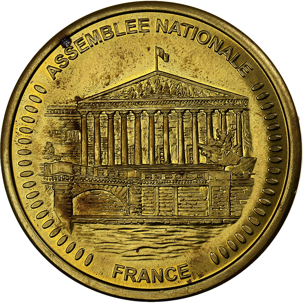 Francia, Ficha, Paris - Assemblée Nationale, Aluminio y cuproníquel, Médaille