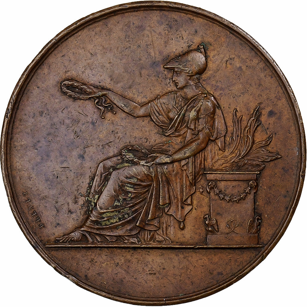 Francia, medalla, Ministère de l'Instruction Publique, Bronce, Brenet, MBC+