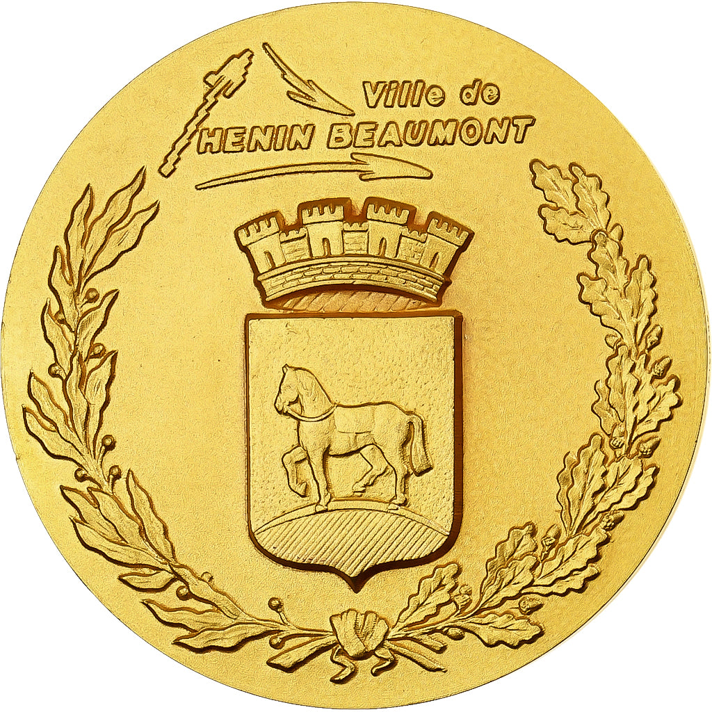 Francia, medaglia, Ville de Hénin Beaumont, Bronze Florentin, Pichard, FDC