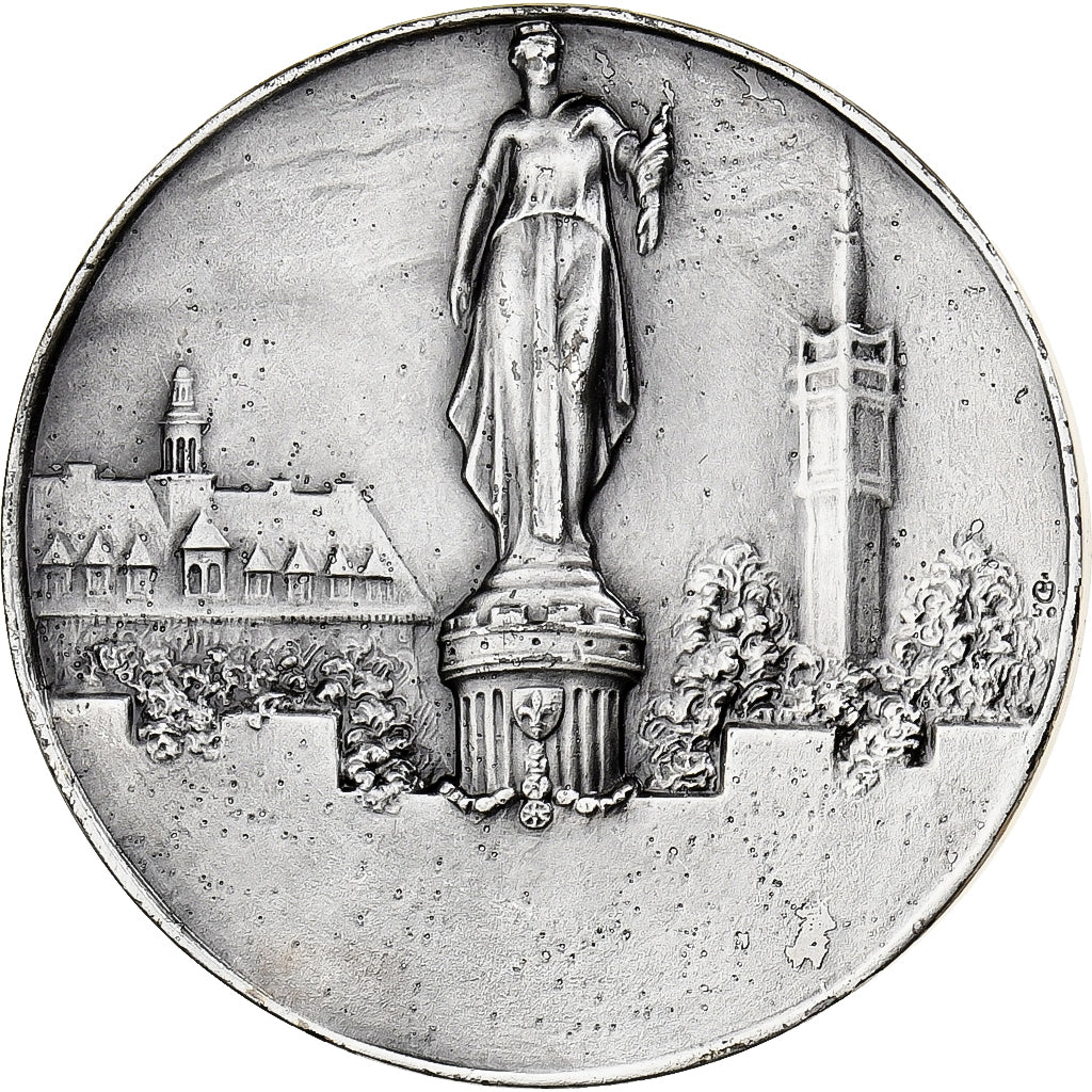 França, medalha, Lille a bien Mérité la Patrie, Bronze, Charles, AU(55-58)