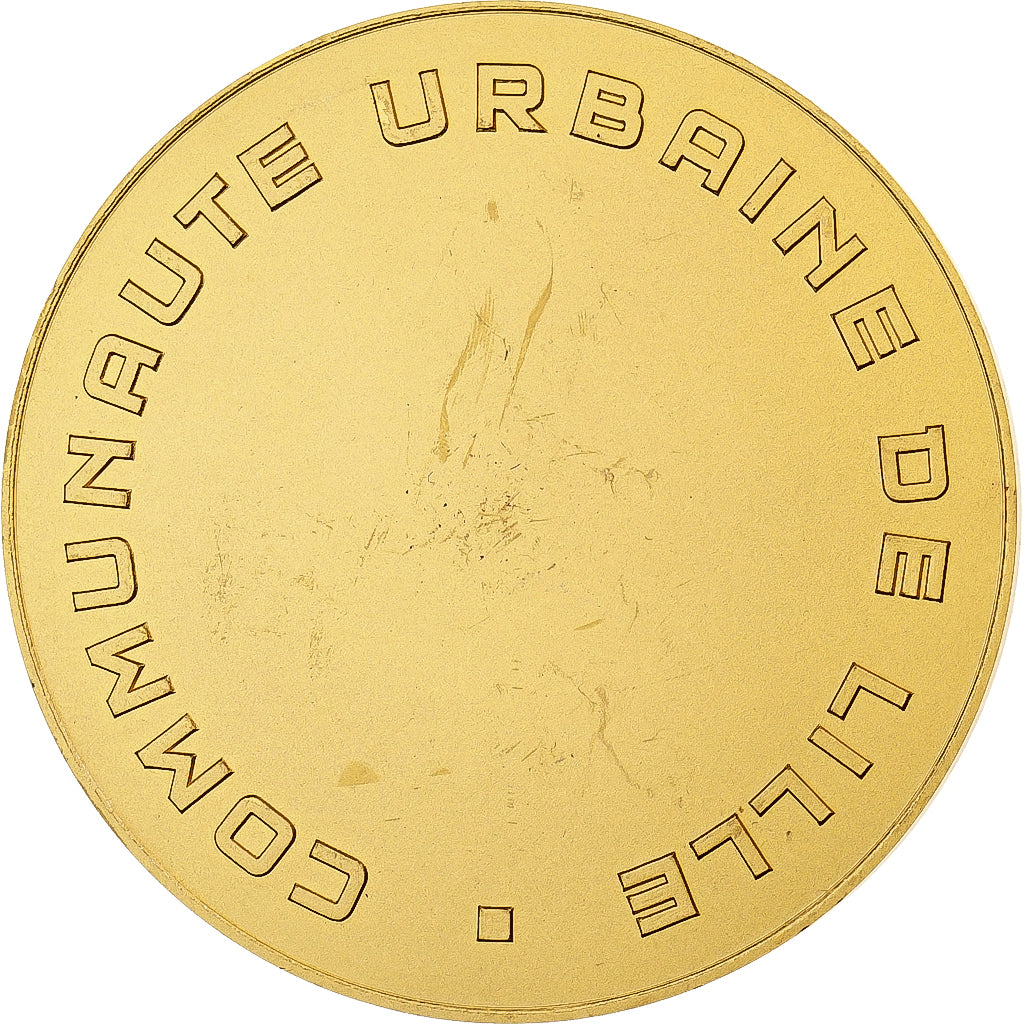 França, medalha, Communauté urbaine de Lille, 1982, Bronze, Roy, MS(60-62)