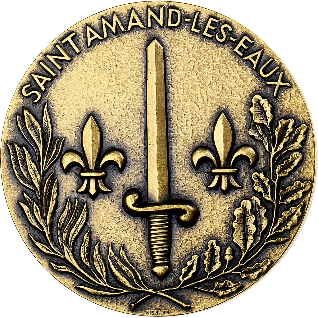 France, Medal, Abbaye de Saint-Amand-les-Eaux, Bronze, Pichard, MS(65-70)