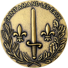 France, Medal, Abbaye de Saint-Amand-les-Eaux, Bronze, Pichard, MS(65-70)