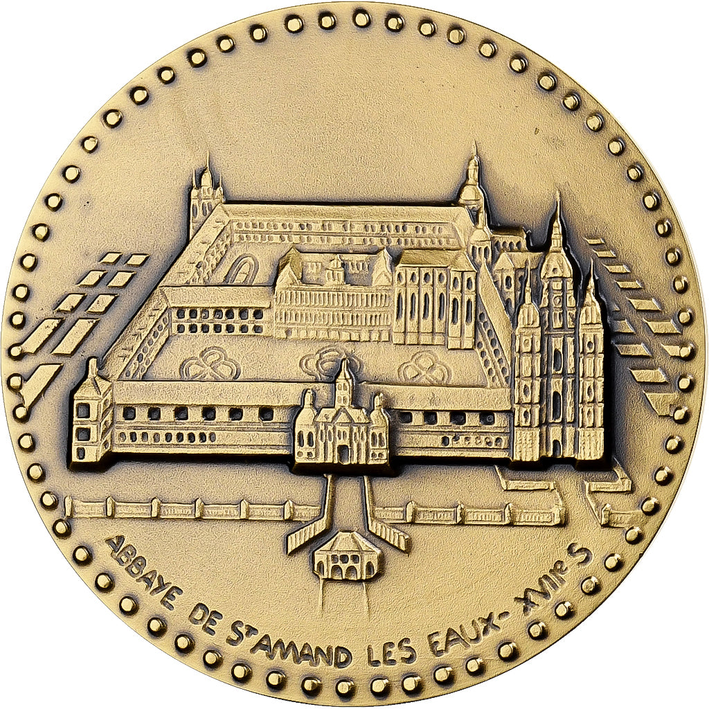 France, Medal, Abbaye de Saint-Amand-les-Eaux, Bronze, Pichard, MS(65-70)