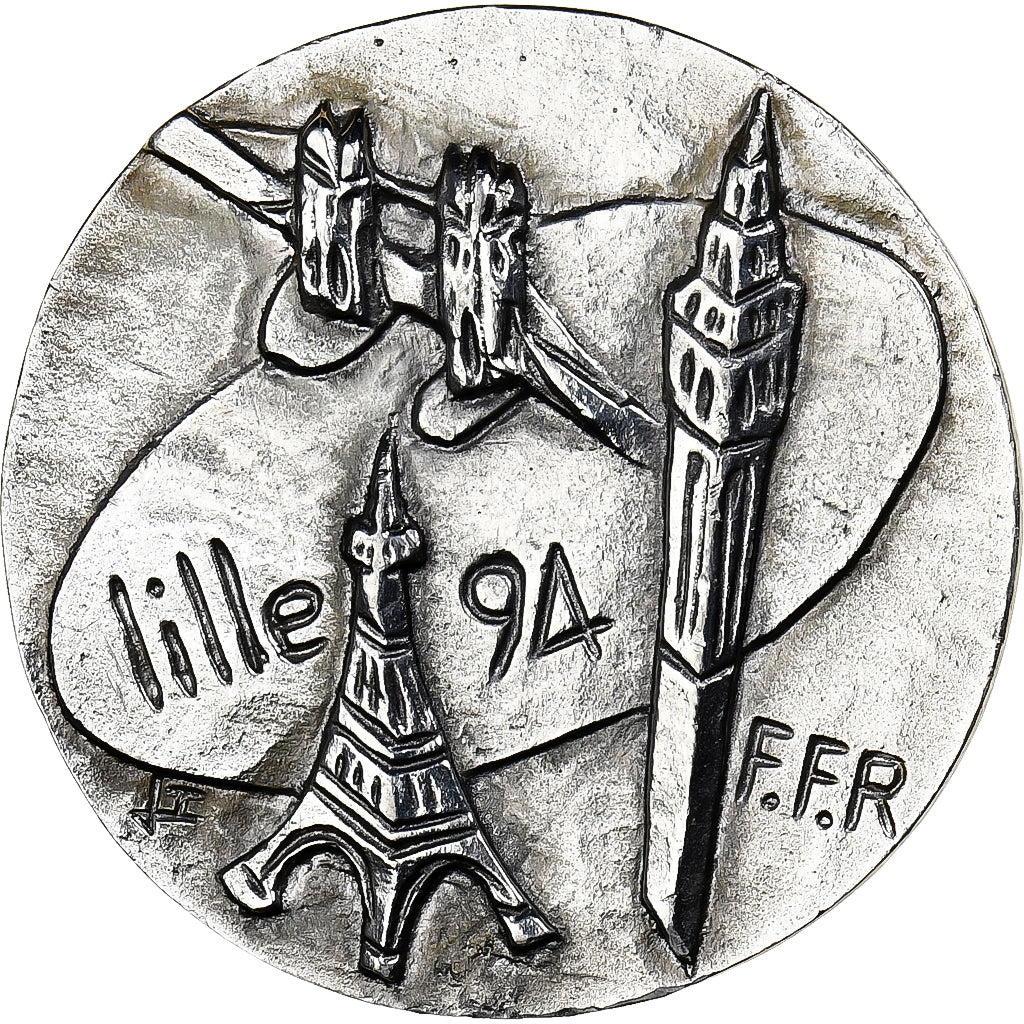 Francia, medaglia, 81ème Congrès, Comité des Flandres, Lille, 1994, Stagno