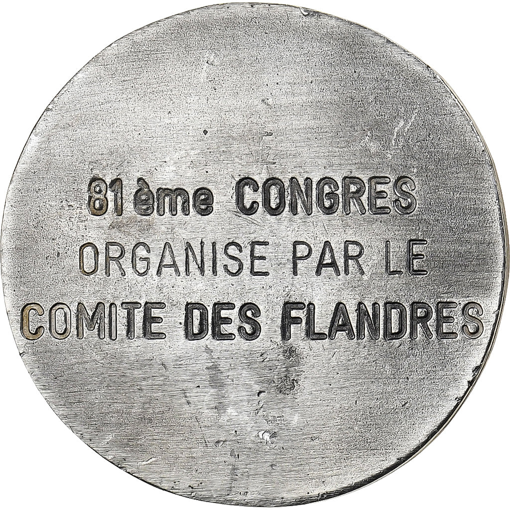 Francia, medaglia, 81ème Congrès, Comité des Flandres, Lille, 1994, Stagno