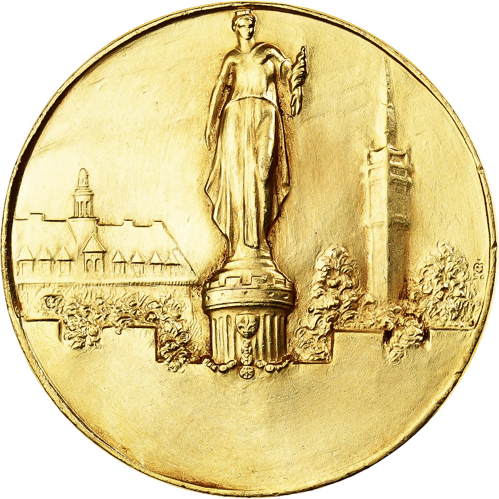 France, Medal, Lille a bien Mérité la Patrie, Gilt Bronze, Charles, MS(65-70)