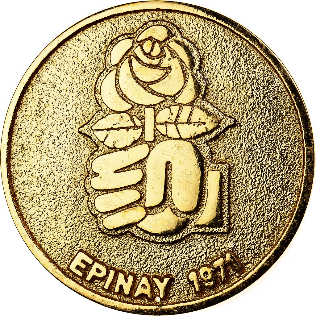 France, Medal, Parti Socialiste, Fédération de la Somme, Epinay, 1971, Gilt