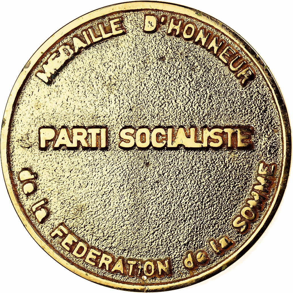 France, Medal, Parti Socialiste, Fédération de la Somme, Epinay, 1971, Gilt