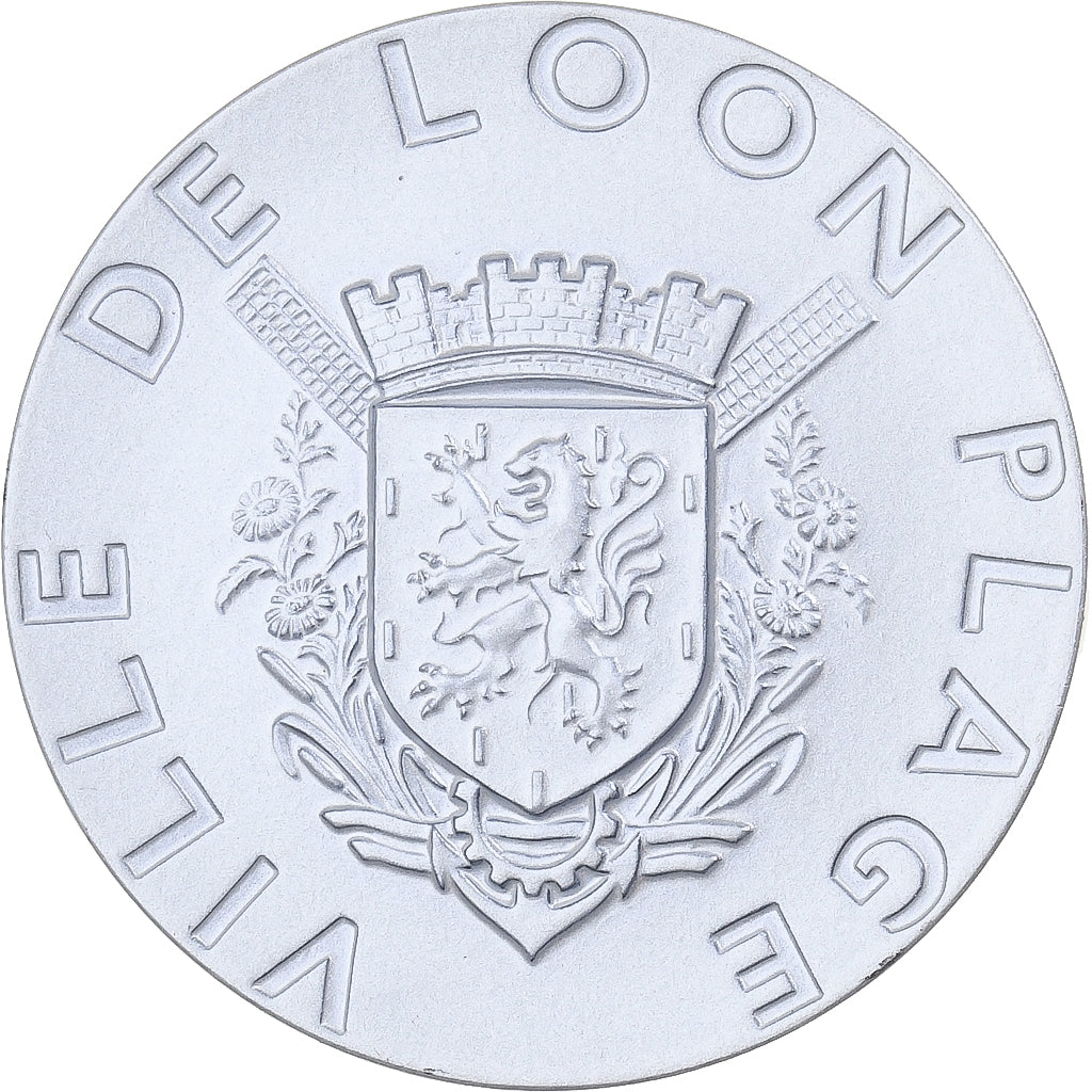 France, Medal, Ville de Loon-Plage, Métal, MS(65-70)