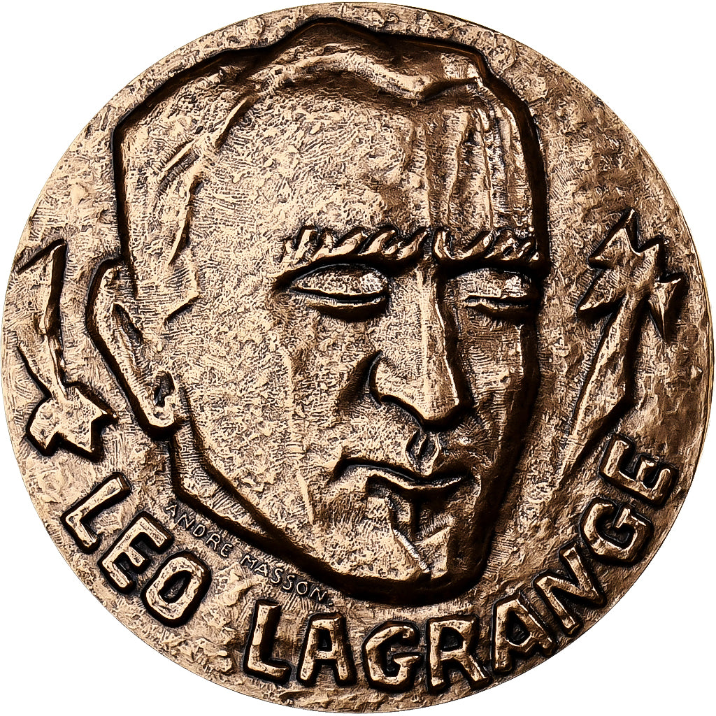 Frankreich, Medaille, Léo Lagrange, Bronze, Masson, STGL